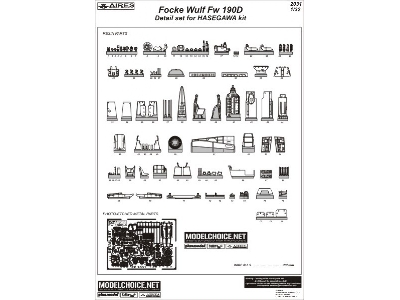 Fw 190D-9 detail set - Hasegawa - image 2