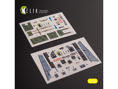 Mirage 2000c - Interior 3d Decals For Kitty Hawk/Zimi Models Kit - image 1