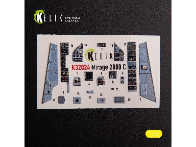 Mirage 2000c - Interior 3d Decals For Kitty Hawk/Zimi Models Kit - image 4