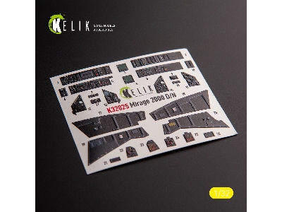 Mirage 2000d/N - Interior 3d Decals For Kitty Hawk/Zimi Models Kit - image 9