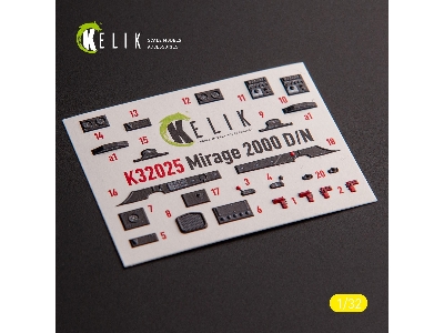 Mirage 2000d/N - Interior 3d Decals For Kitty Hawk/Zimi Models Kit - image 10