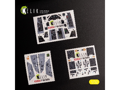 F-16i 'sufa' - Interior 3d Decals For Academy Kit - image 1