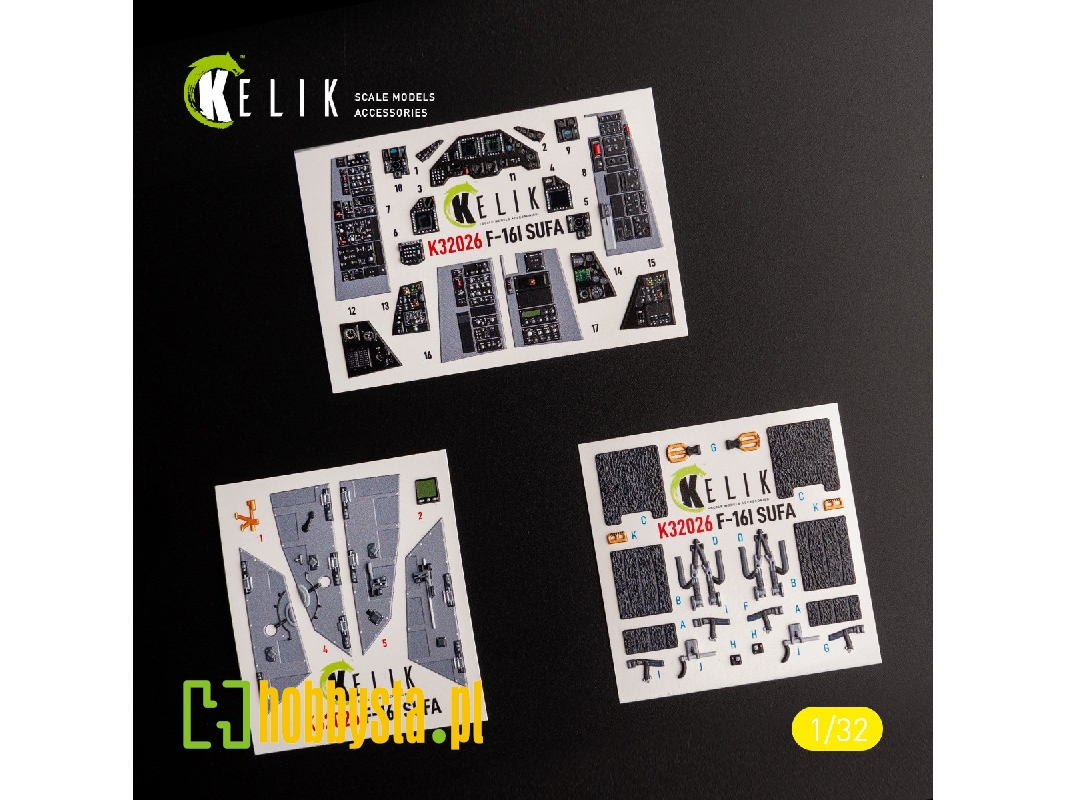 F-16i 'sufa' - Interior 3d Decals For Academy Kit - image 1 F-16i 'sufa' - Interior 3d Decals For Academy Kit - image 1
