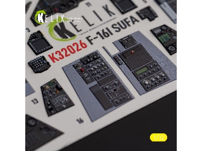 F-16i 'sufa' - Interior 3d Decals For Academy Kit - image 9