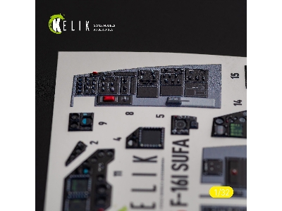 F-16i 'sufa' - Interior 3d Decals For Academy Kit - image 11