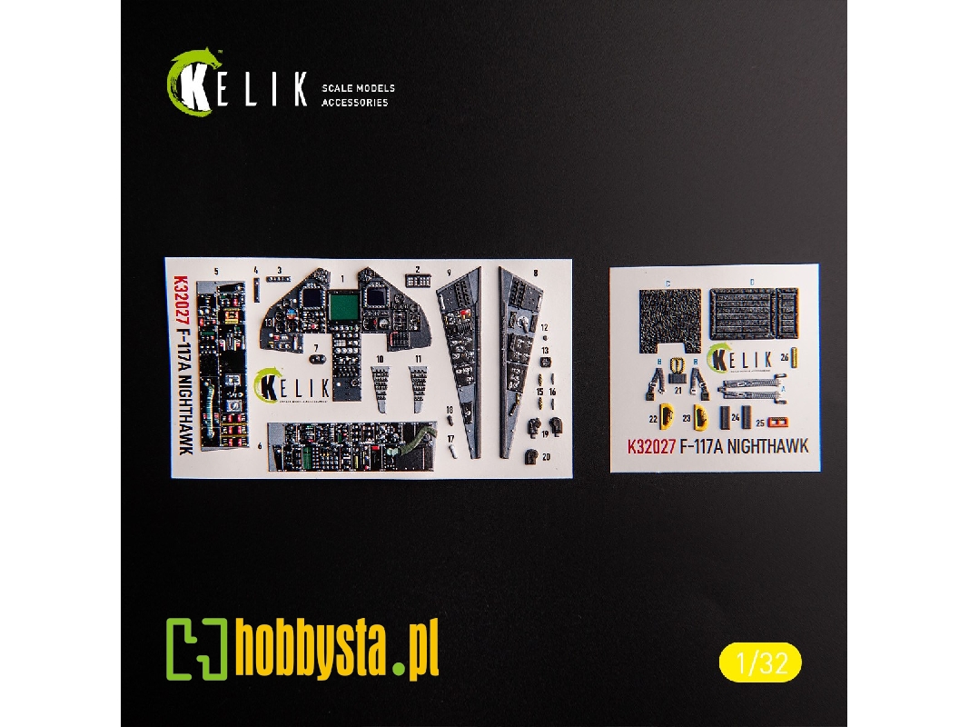 F-117a - Type 1 Interior 3d Decals For Trumpeter Kit - image 1 F-117a - Type 1 Interior 3d Decals For Trumpeter Kit - image 1