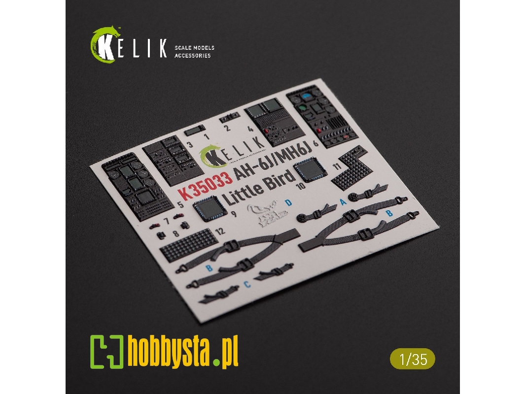 Ah-6j / Mh6j Little Bird - Interior 3d Decals For Academy Kit - image 1 Ah-6j / Mh6j Little Bird - Interior 3d Decals For Academy Kit - image 1