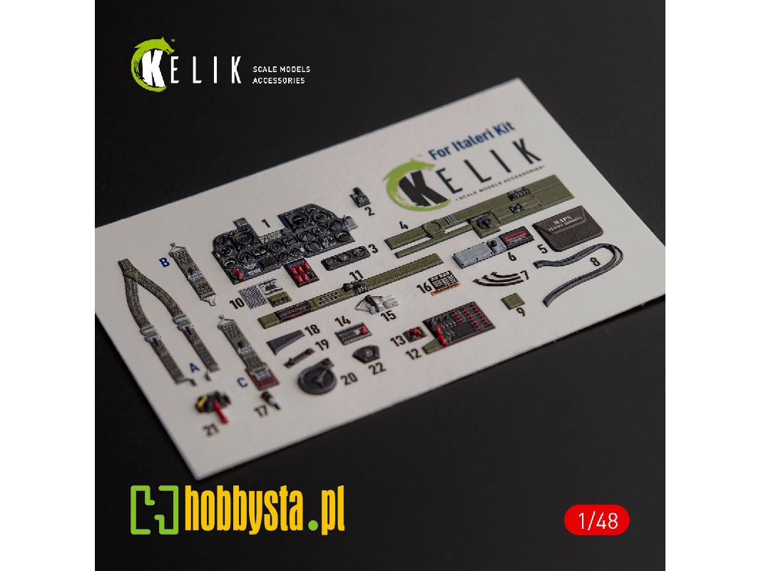 Р-47d 'thunderbolt' Interior 3d Decals For Italeri/Academy Kit - image 1 Р-47d 'thunderbolt' Interior 3d Decals For Italeri/Academy Kit - image 1