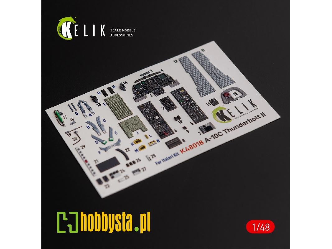 A-10c 'thunderbolt Ii' Interior 3d Decals For Italeri Kit - image 1 A-10c 'thunderbolt Ii' Interior 3d Decals For Italeri Kit - image 1