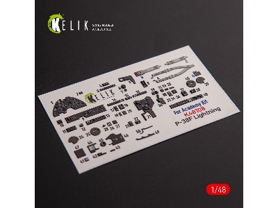 &#1056;-38f 'lightning' - Interior 3d Decals For Academy Kit - image 1