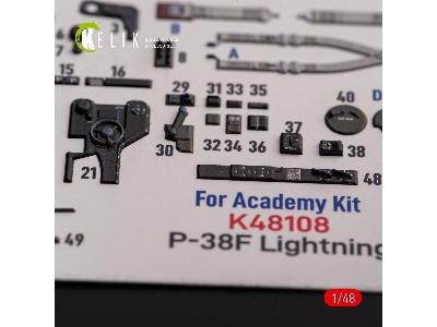 &#1056;-38f 'lightning' - Interior 3d Decals For Academy Kit - image 5