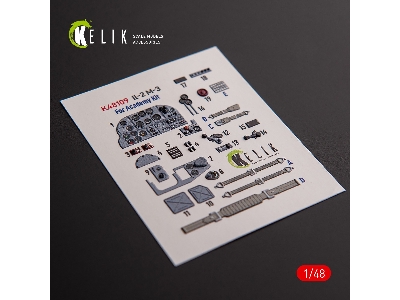 Il-2m3 - Interior 3d Decals For Academy/Accurate Miniatures Kit - image 1