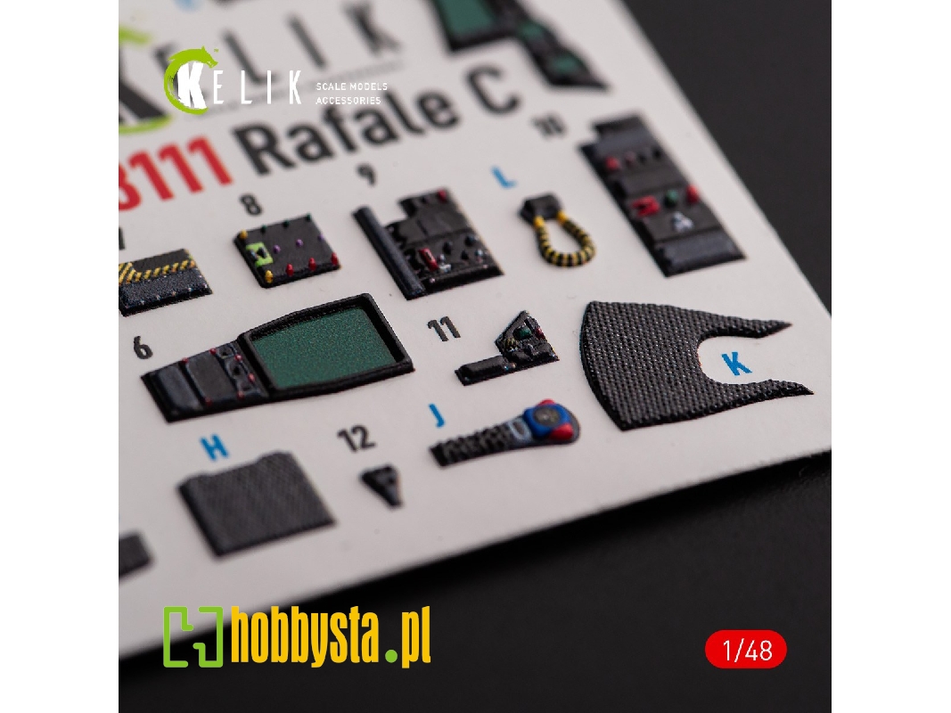 Rafale C - Interior 3d Decals For Academy/Revell Kit - image 1 Rafale C - Interior 3d Decals For Academy/Revell Kit - image 1