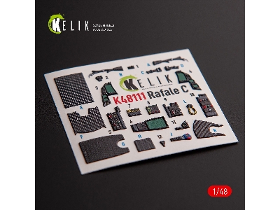 Rafale C - Interior 3d Decals For Academy/Revell Kit - image 2