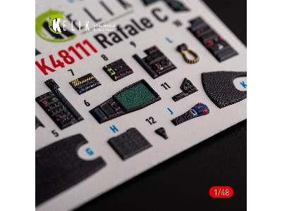 Rafale C - Interior 3d Decals For Academy/Revell Kit - image 5