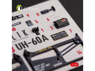 Uh-60a Black Hawk - Type 1 Interior 3d Decals For Icm Kit - image 2
