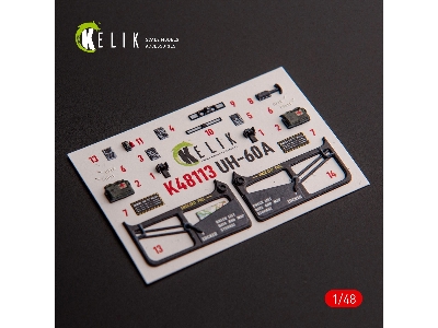 Uh-60a Black Hawk - Type 1 Interior 3d Decals For Icm Kit - image 6