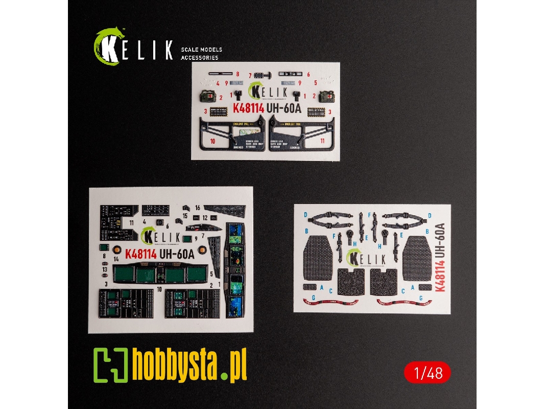 Uh-60a Black Hawk - Type 2 'defence Intelligence Of Ukraine' Interior 3d Decals For Icm Kit - image 1 Uh-60a Black Hawk - Type 2 'defence Intelligence Of Ukraine' Interior 3d Decals For Icm Kit - image 1
