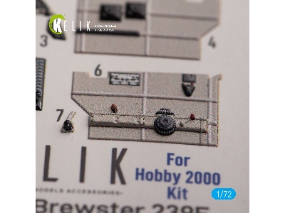 Brewster 239e - Interior 3d Decals For Hobby 2000/Hasegawa Kit - image 1