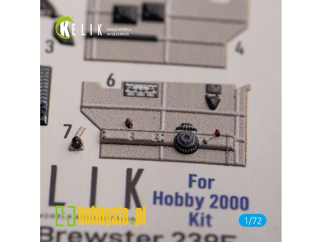 Brewster 239e - Interior 3d Decals For Hobby 2000/Hasegawa Kit - image 1 Brewster 239e - Interior 3d Decals For Hobby 2000/Hasegawa Kit - image 1