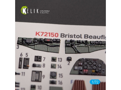 Bristol Beauhfighter Tf.X - Interior 3d Decals For Airfix Kit - image 3