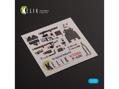 P-40k - Interior 3d Decals For Special Hobby Kit - image 2