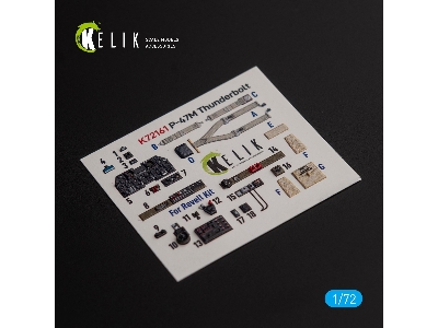 P-47m 'thunderbolt' - Interior 3d Decals For Revell Kit - image 1
