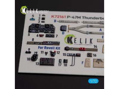 P-47m 'thunderbolt' - Interior 3d Decals For Revell Kit - image 4