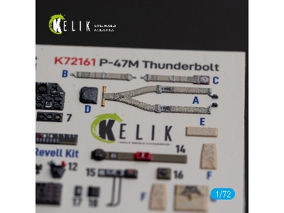 P-47m 'thunderbolt' - Interior 3d Decals For Revell Kit - image 6