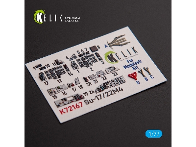 Su-17m4p/22m4 - Interior 3d Decals For Modelsvit Kit - image 1