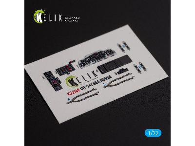 Uh-34j Sea Horse - Interior 3d Decals For Italeri Kit - image 1