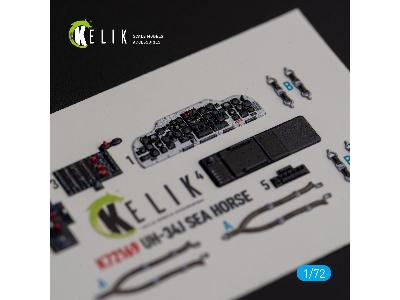 Uh-34j Sea Horse - Interior 3d Decals For Italeri Kit - image 2
