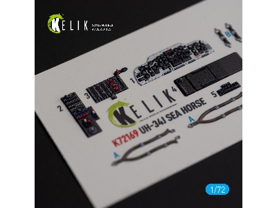 Uh-34j Sea Horse - Interior 3d Decals For Italeri Kit - image 4