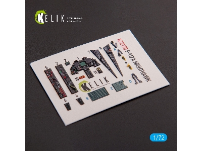F-117a Nighthawk - Interior 3d Decals For Hasegawa Kit - image 1