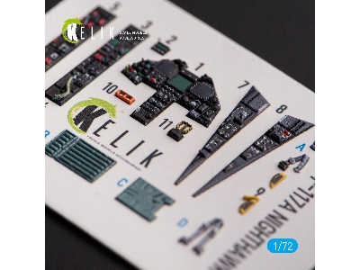 F-117a Nighthawk - Interior 3d Decals For Hasegawa Kit - image 4