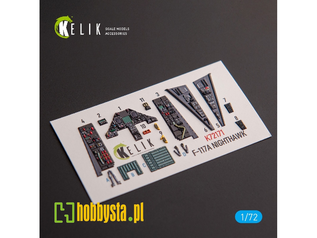 F-117a Nighthawk - Interior 3d Decals For Academy Kit - image 1 F-117a Nighthawk - Interior 3d Decals For Academy Kit - image 1