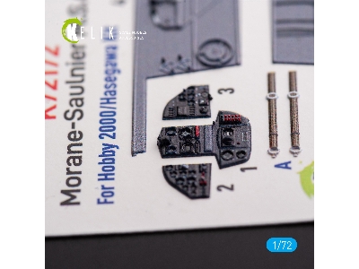 Morane-saulnier M.S.406 - Interior 3d Decals For Hobby 2000/Hasegawa Kit - image 5