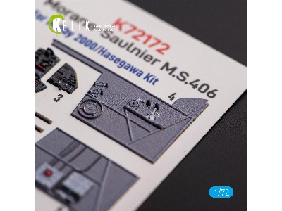 Morane-saulnier M.S.406 - Interior 3d Decals For Hobby 2000/Hasegawa Kit - image 6