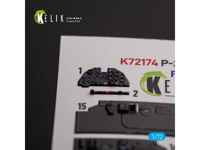 &#1056;-38j 'lightning' - Interior 3d Decals For Italeri/Academy Kit - image 4