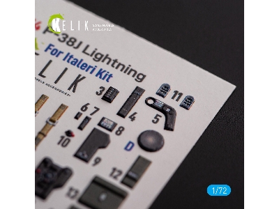 &#1056;-38j 'lightning' - Interior 3d Decals For Italeri/Academy Kit - image 7