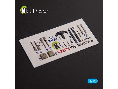 Fw-189c/V-6 - Interior 3d Decals For Icm Kit - image 1