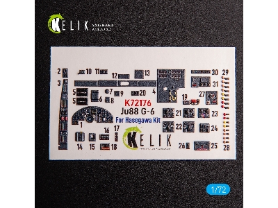Ju88 G-6 - Interior 3d Decals For Hasegawa Kit - image 2