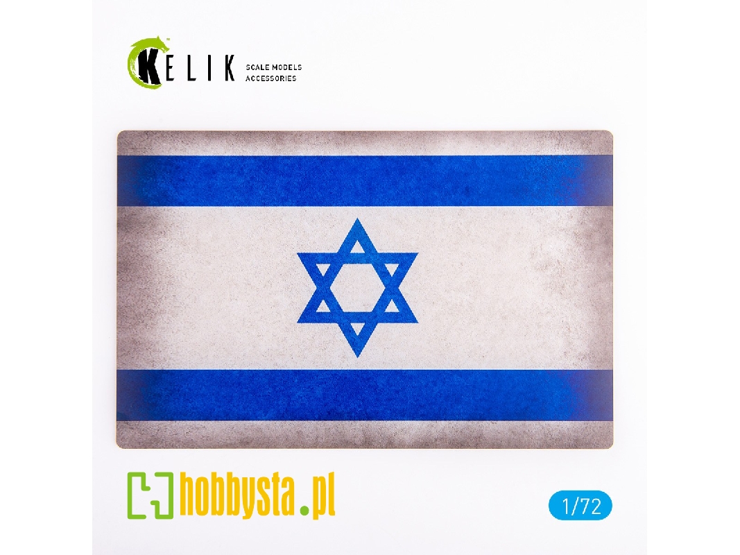 Israel Flag - Base - Acrylic 3 Mm (280x180mm) (170g) - image 1 Israel Flag - Base - Acrylic 3 Mm (280x180mm) (170g) - image 1