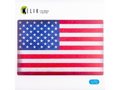 Usa Flag - Base - Acrylic 3mm (280x180mm) (170g) - image 1