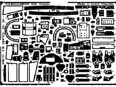 Buccaneer interior 1/48 - Airfix - image 1