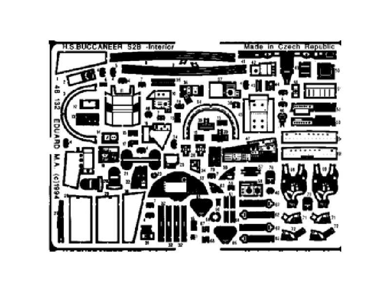 Buccaneer interior 1/48 - Airfix - image 1