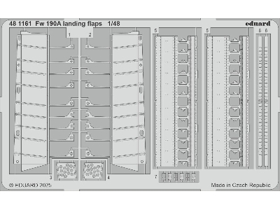 Fw 190A landing flaps 1/48 - EDUARD - image 1