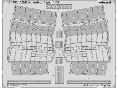 A6M2-K landing flaps 1/48 - EDUARD - image 1