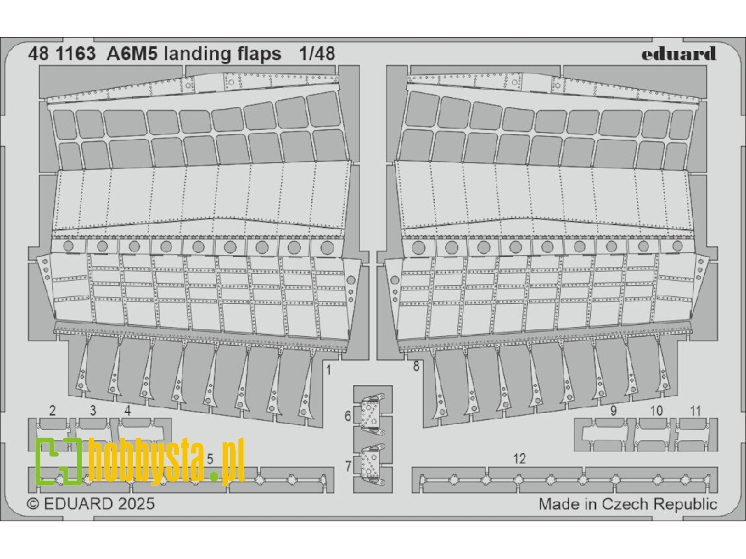 A6M5 landing flaps 1/48 - EDUARD - image 1 A6M5 landing flaps 1/48 - EDUARD - image 1