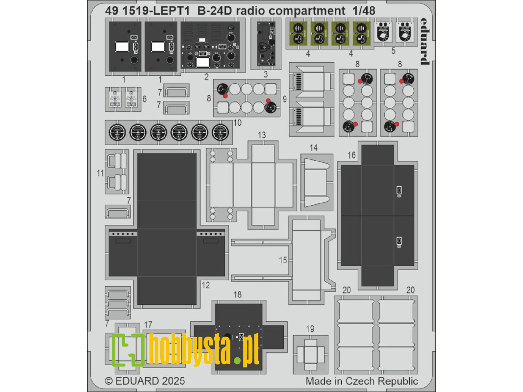 B-24D radio compartment 1/48 - HOBBY BOSS - image 1 B-24D radio compartment 1/48 - HOBBY BOSS - image 1